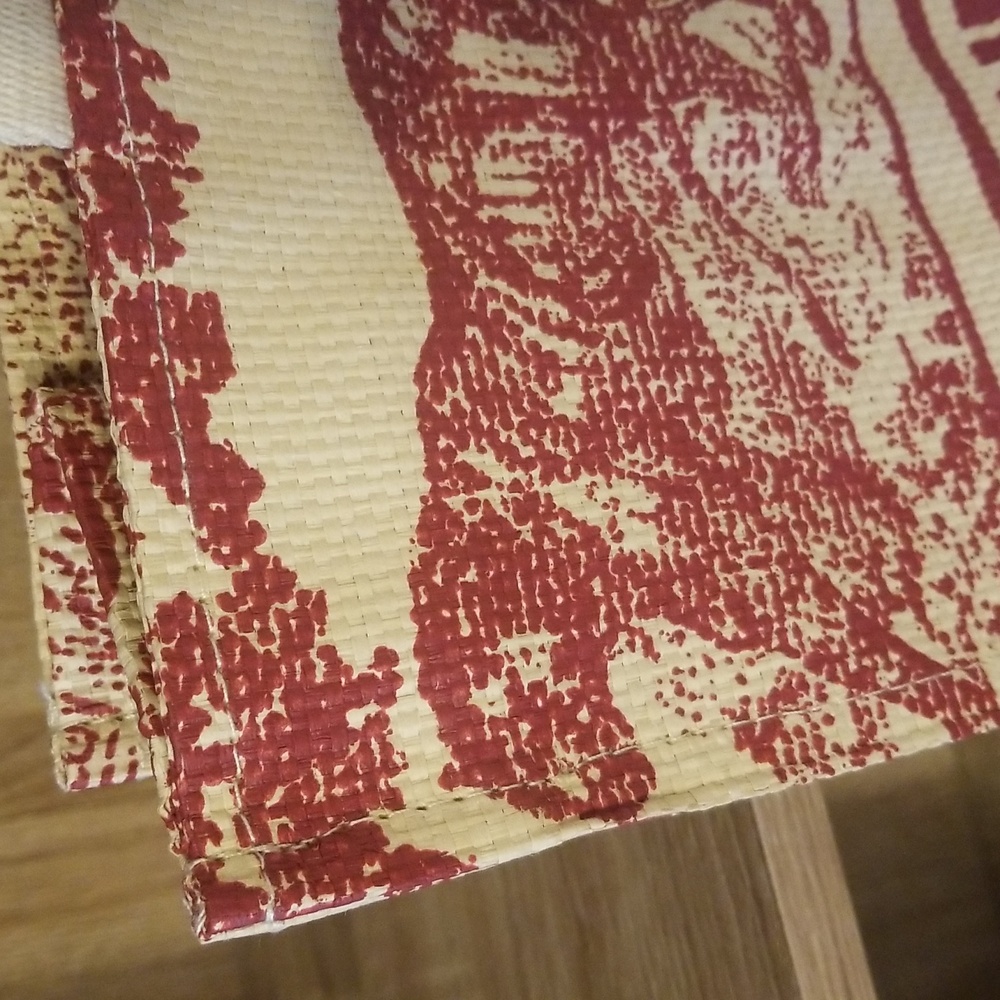 Christian Dior Tote Red Toile Print and tan NWT VIP Brand New Collecters - Picture 6 of 13